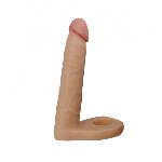 Телесная насадка для двойного проникновения 6.25" The Ultra Soft Double, Flesh - мініатюра 2