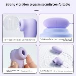 Секс массажёры "Flirting vibrator", цвет фиолетовый, 10 режимов вибрации - мініатюра 5