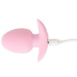 Анальная пробка с вибрацией Vibrating Mini Butt Plug Rose - мініатюра 4