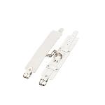 Оковы Leather Dominant Leg Cuffs, White - мініатюра 2