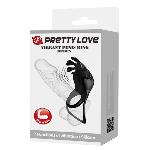 Кольцо эрекционное Pretty Love - Vibration Penis Ring Ruben Black - мініатюра 7