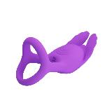 Эрекционное кольцо Pretty Love - Vibration Penis Ring SILAS Purple - мініатюра 7