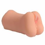 Двухсторонний мастурбатор Вагина-Анус-Рот Real Sex Doll без вибрации - мініатюра 10
