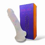 Фаллоимитатор на присоске " Confetti Dildo", полупрозрачный, L176мм, D30мм - мініатюра 6