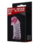 Удлиняющая насадка-презерватив Male-wear net sleeve - мініатюра 6