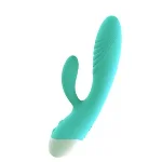 Вибратор кролик " Blue massager", голубой, 10 режимов вибрации - мініатюра 1
